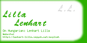 lilla lenhart business card